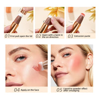 Liquid Contour, Blush and Highlighter Wand with Cushion Applicator
