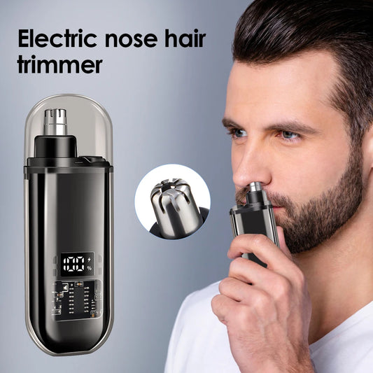 Portable Rechargeable Electric Nose & Ear Hair Trimmer