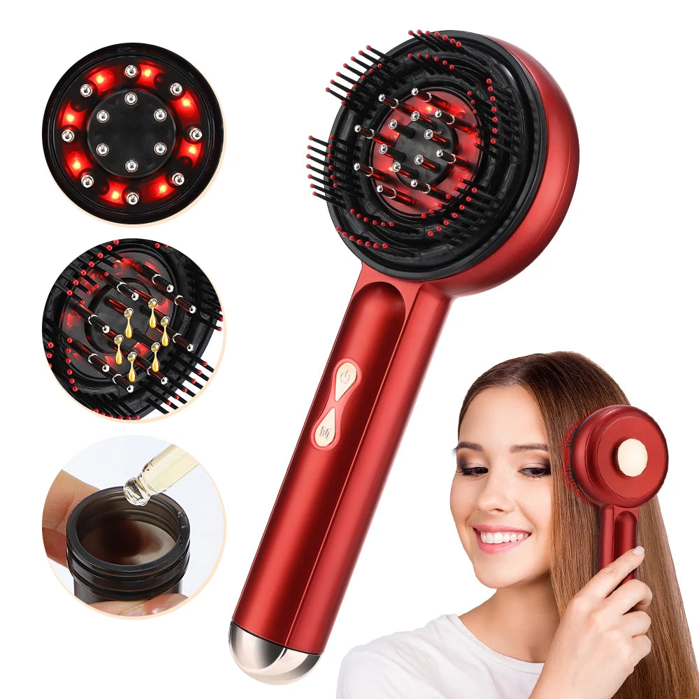 Electric Scalp Massage Comb for Hair Growth & Relaxation - 35