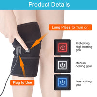 USB Electric Heated Knee Brace for Joint Pain and Recovery