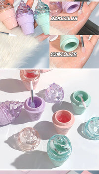 Hydrating Ice Cream Lip Gloss for Smooth, Glossy Lips