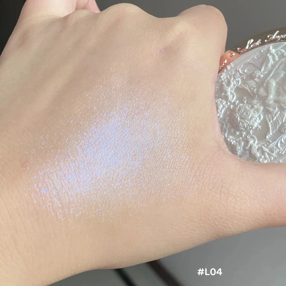 Embossed Shimmer Face Highlighter Palette - 16