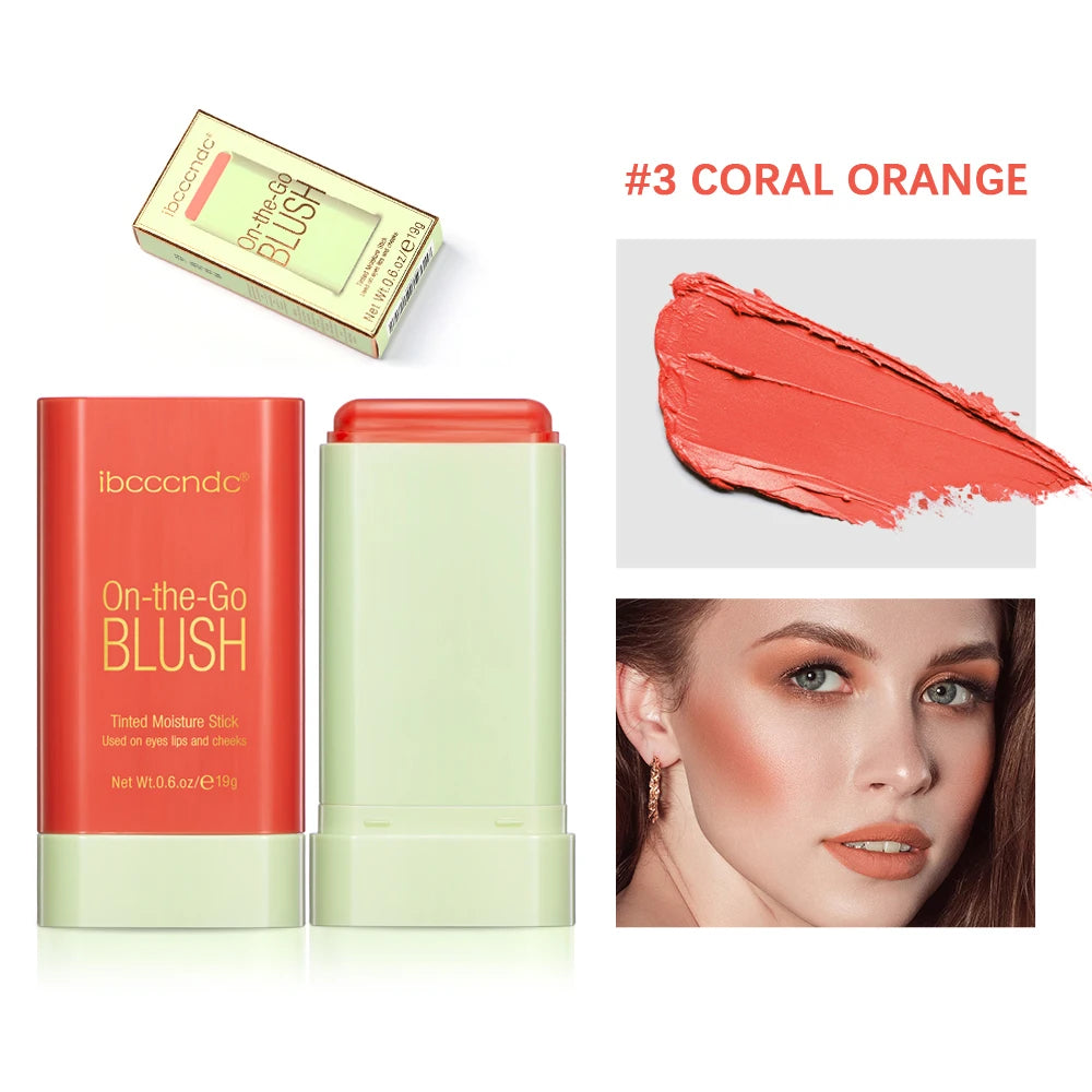 Creamy Multi-Use Tinted Blush Stick for Lips and Cheeks - 27