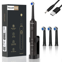 Rechargeable Electric Toothbrush with 4 Replacement Heads