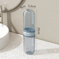 Portable Toothbrush and Toothpaste Travel Case