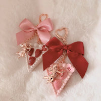 Portable Strawberry Cake Solid Perfume Charm