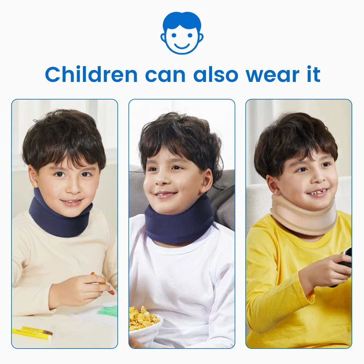 Adjustable Foam Cervical Neck Support Brace for Pain Relief - 18
