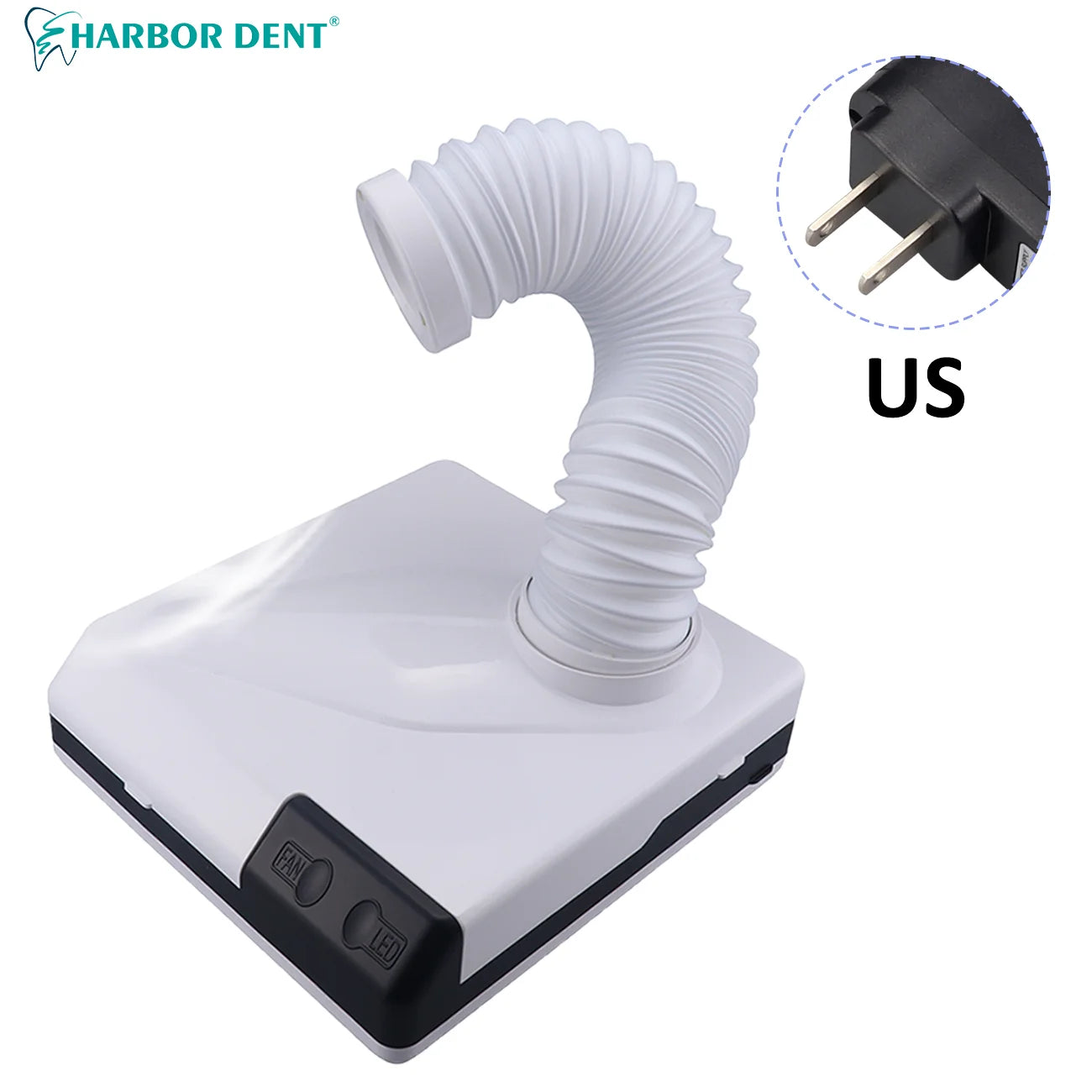 60W Dental Lab Dust Collector with LED Light - 14