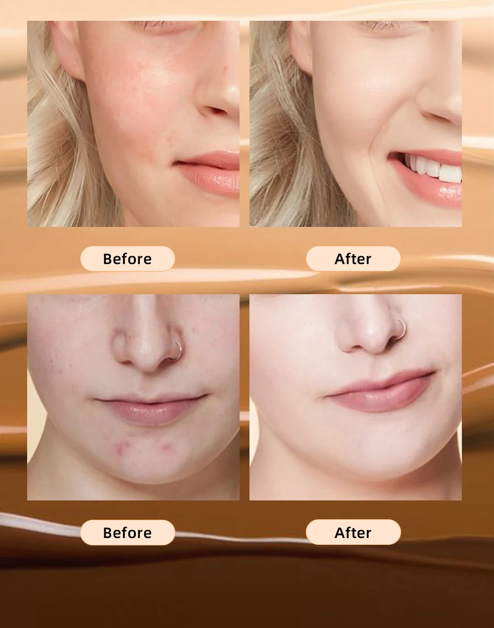 Waterproof Full Coverage Liquid Foundation - 10