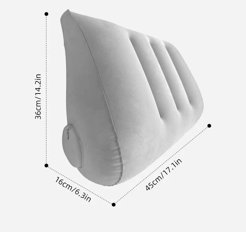 Inflatable Travel Pillow for Neck, Back, and Leg Support - 5