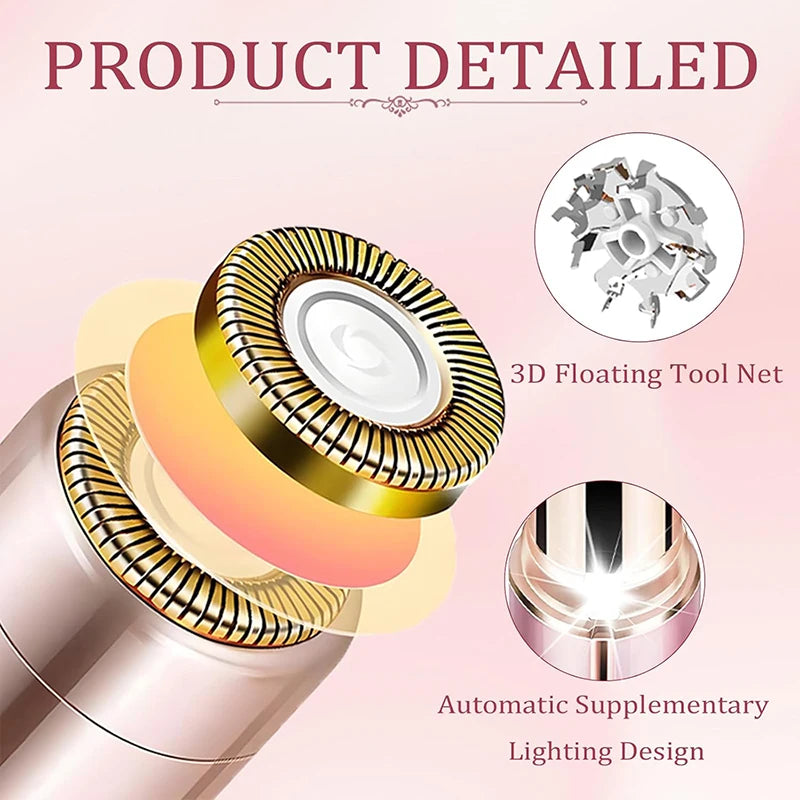 Painless Electric Facial Hair Remover for Women - 3