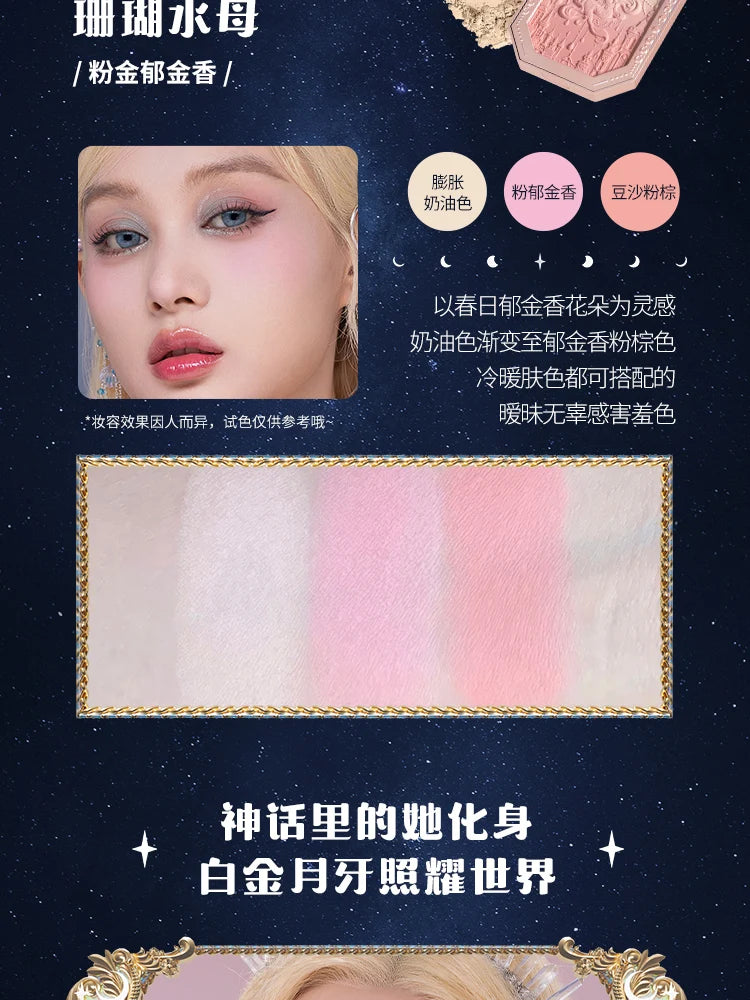 Gradient Mermaid Cheek Blush with Matte Finish - 15