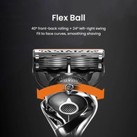 5-Blade Precision Shaving Razor with Magnetic Stand