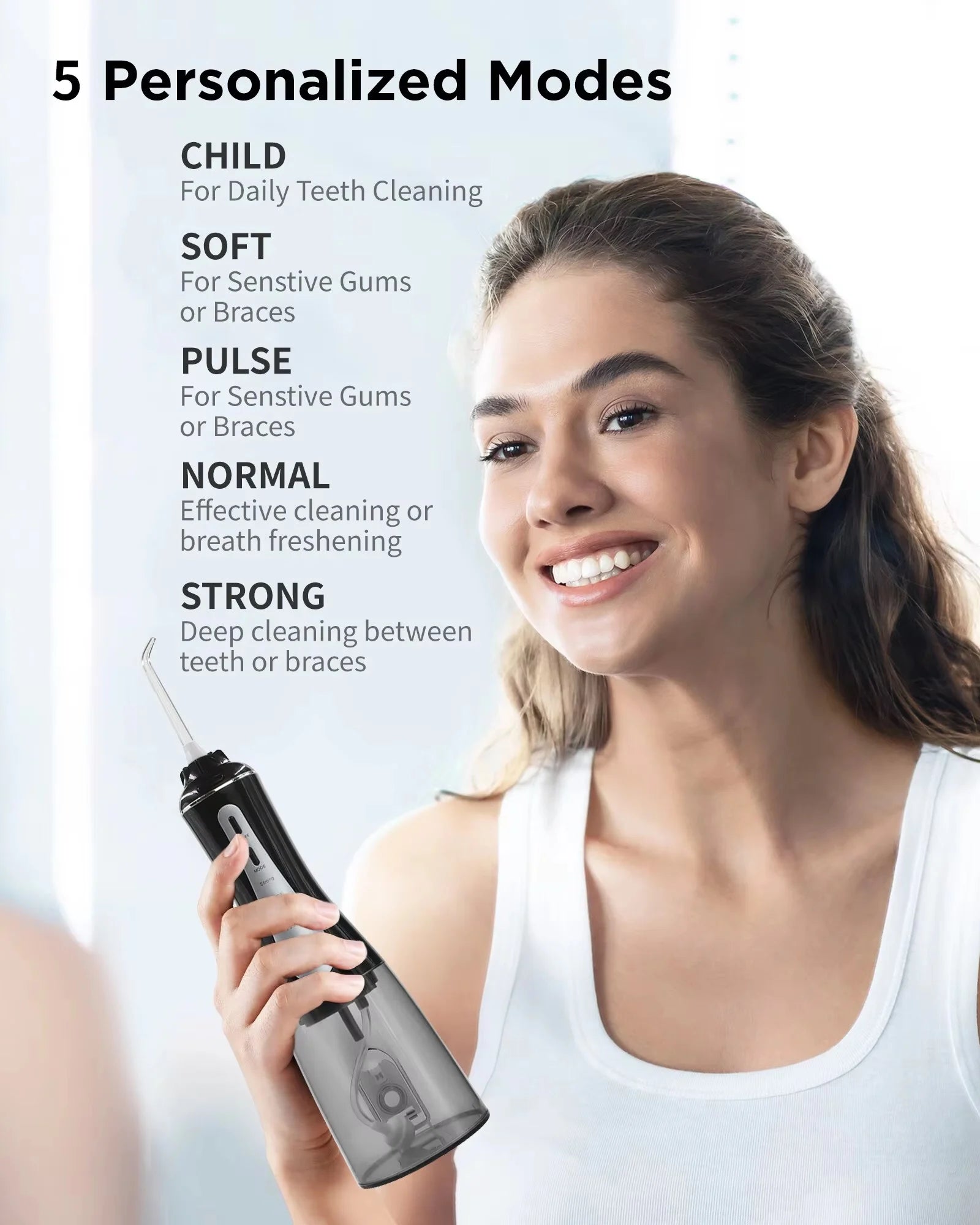 Portable Cordless Water Flosser for Deep Teeth Cleaning - 2