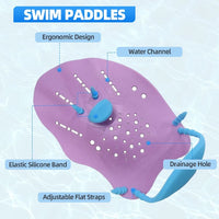 Swimming Training Hand Paddles with Adjustable Straps
