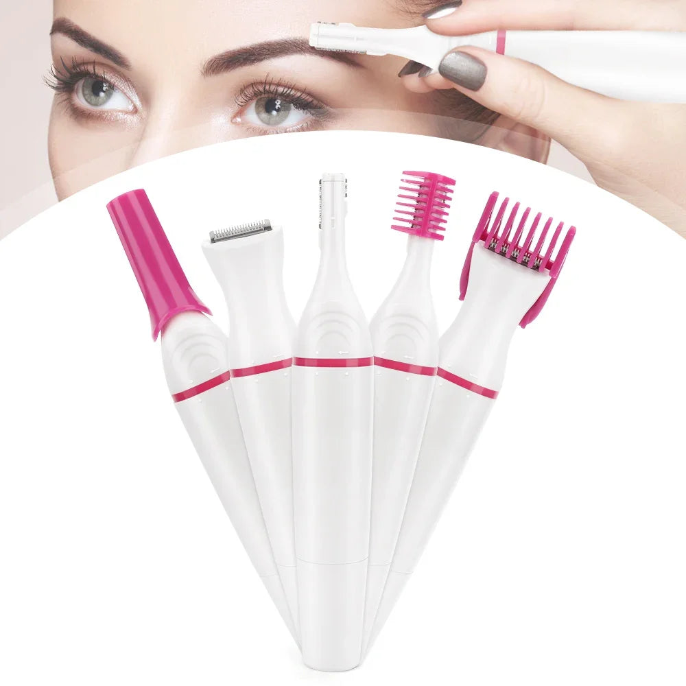 5-in-1 Electric Precision Hair Removal Trimmer Kit - 8
