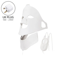 Flexible Silicone LED Light Therapy Mask for Face and Neck
