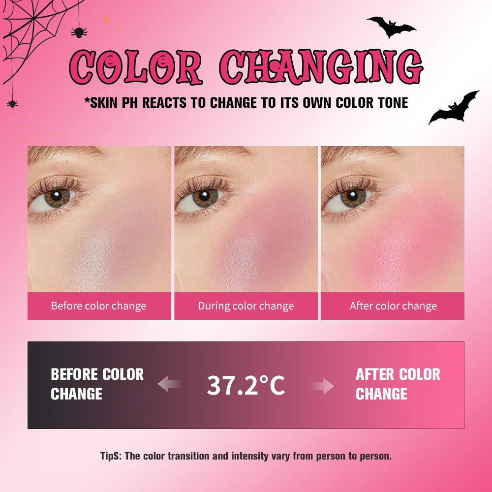 Color Changing PH Magic Cream Blush for Cheeks and Lips - 6