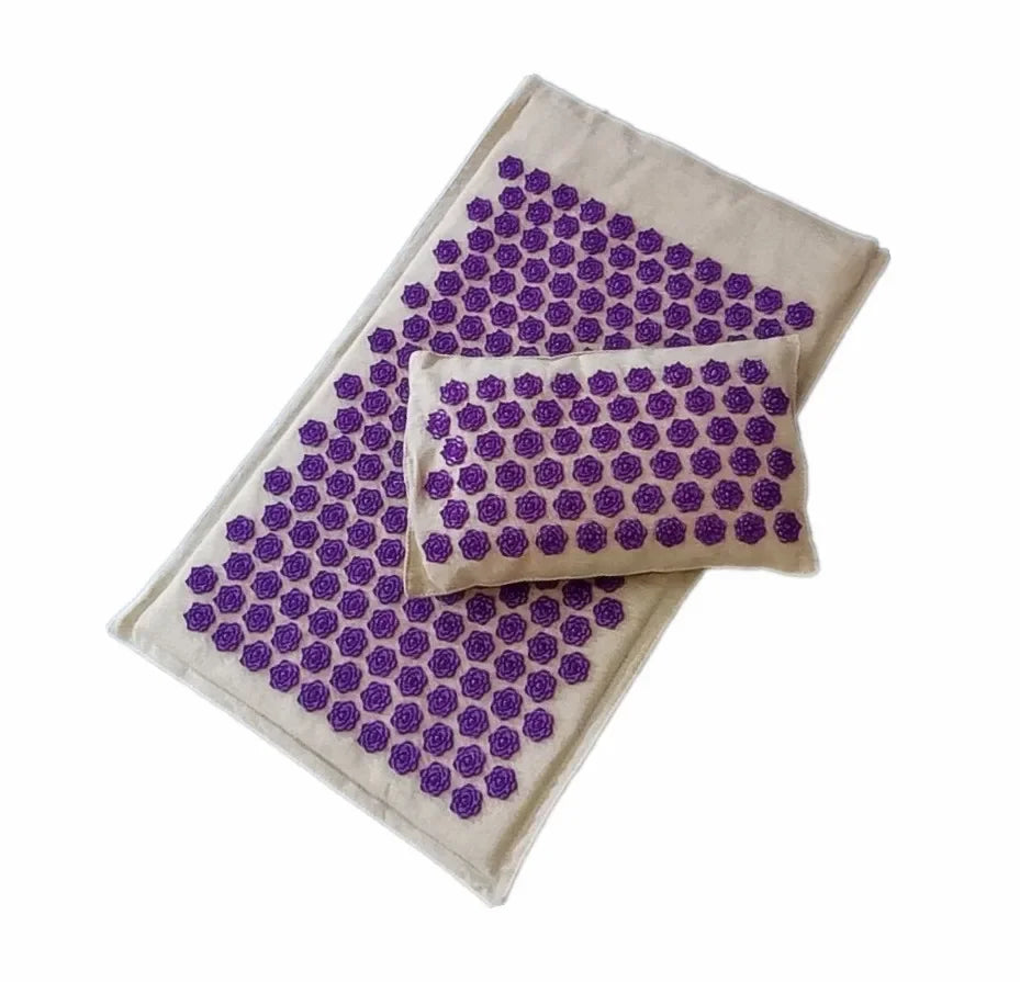 Acupressure Massage Mat and Pillow Set for Muscle Relief - 32