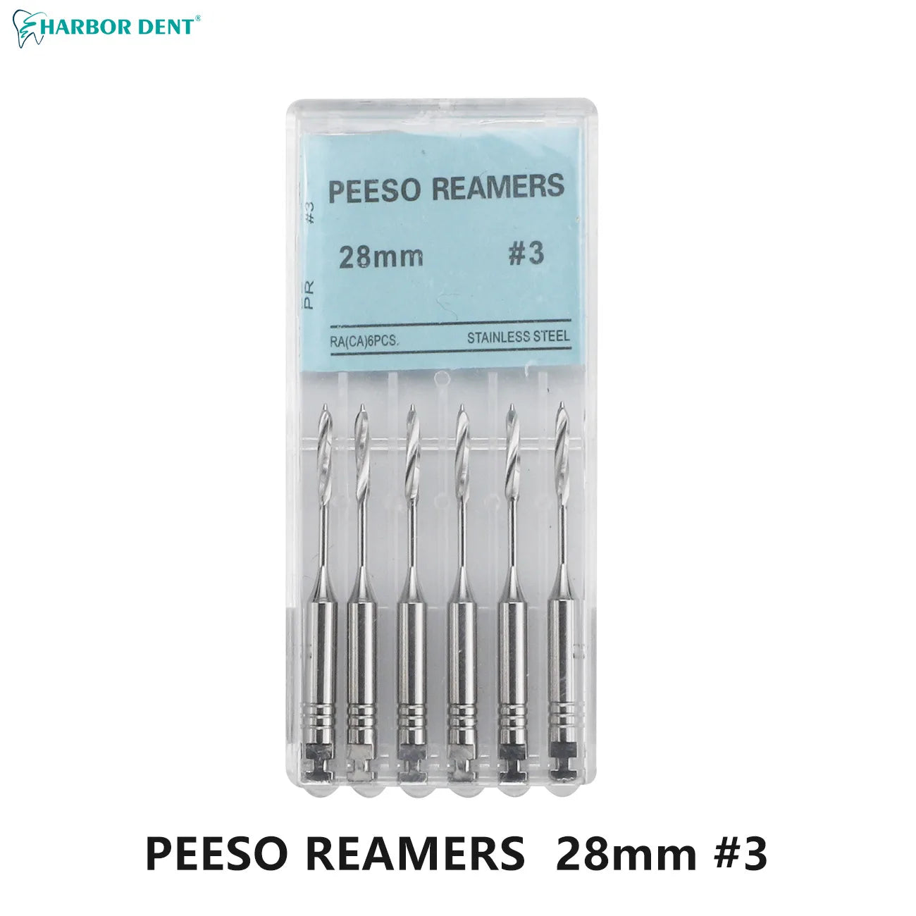 Dental Peeso Reamer Drill Bits for Endodontic Procedures (6-Pack) - 20