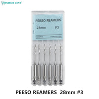 Dental Peeso Reamer Drill Bits for Endodontic Procedures (6-Pack)