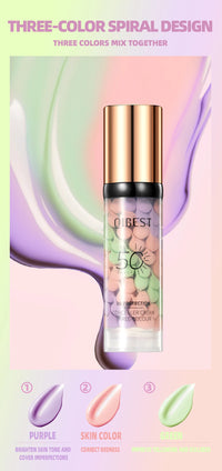 3-in-1 Color Correcting Makeup Primer and Concealer