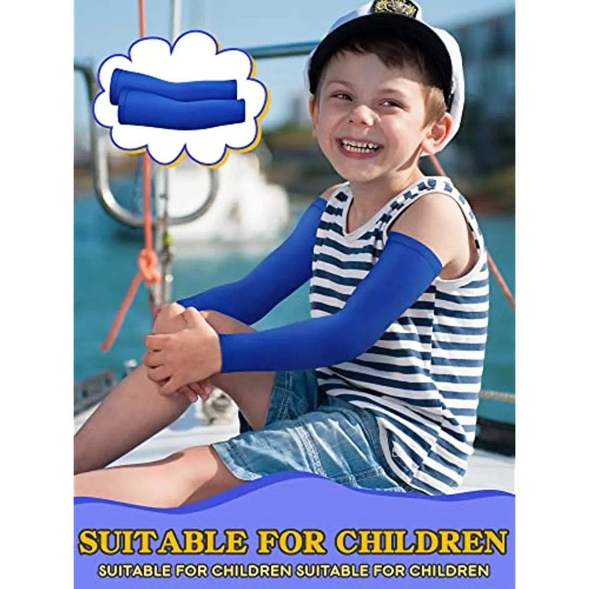 Kids UV Sun Protection Cooling Arm Sleeves - 18