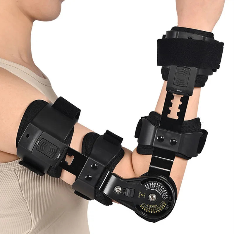 Adjustable Hinged Elbow Support Brace for Injury Recovery - 15