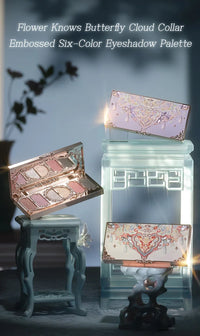6-Color Butterfly Embossed Eyeshadow Palette