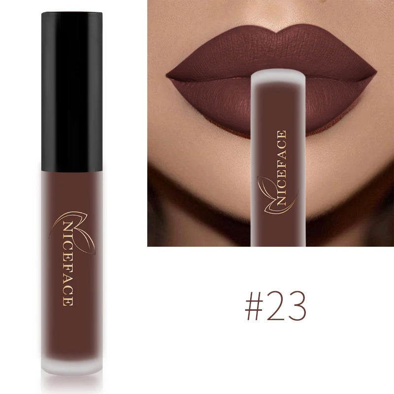Long-Lasting Velvet Matte Liquid Lipstick - 22