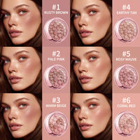 Long-Lasting Shimmering Pearl Blush Powder Beads