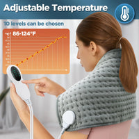 Electric Heating Pad for Back Pain and Muscle Relief