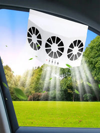 Solar-Powered Car Window Ventilation Fan