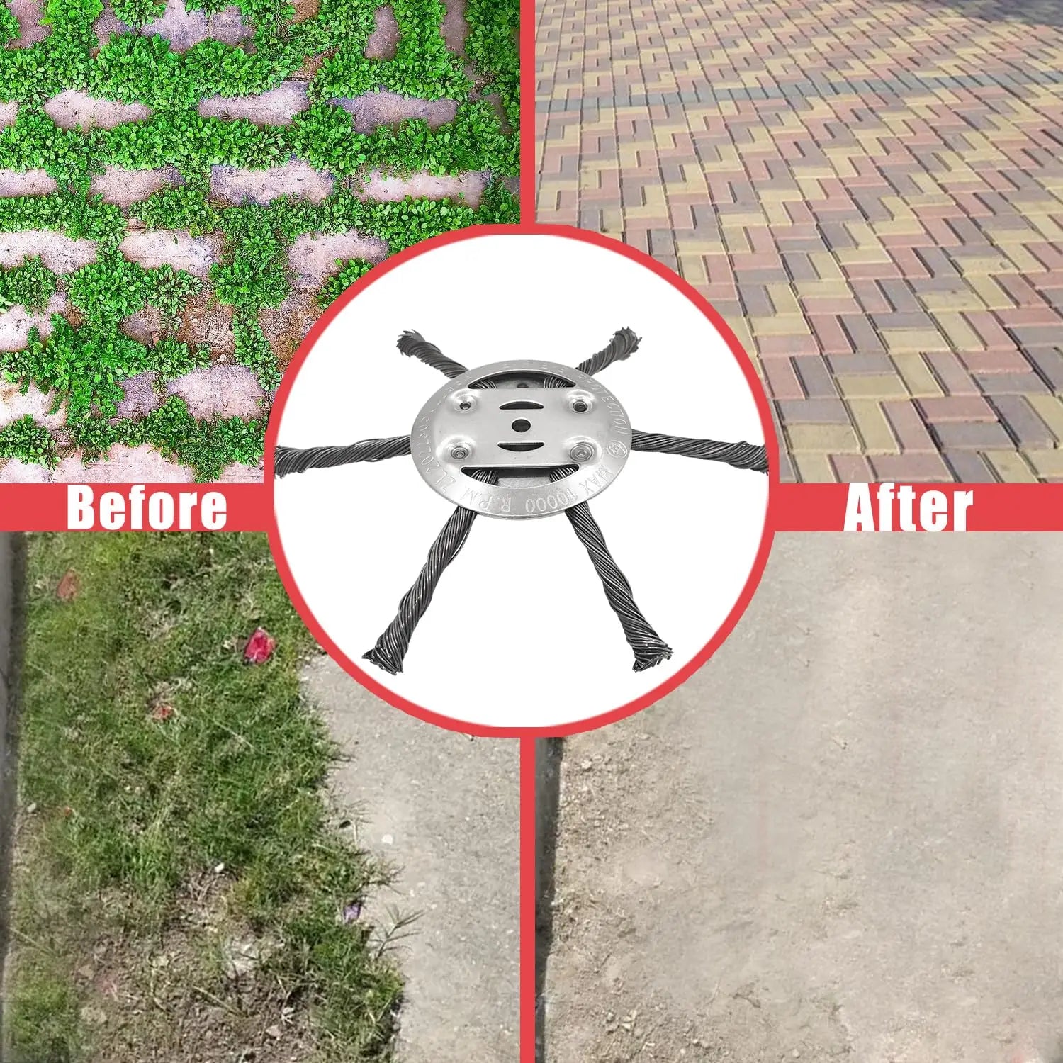 Steel Wire Weed Trimmer Head for Garden Maintenance - 6
