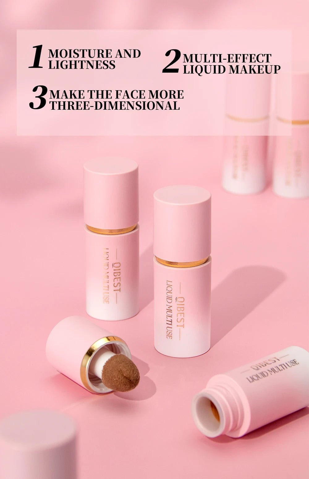 Liquid Blush, Highlighter and Contour Makeup Stick - 11