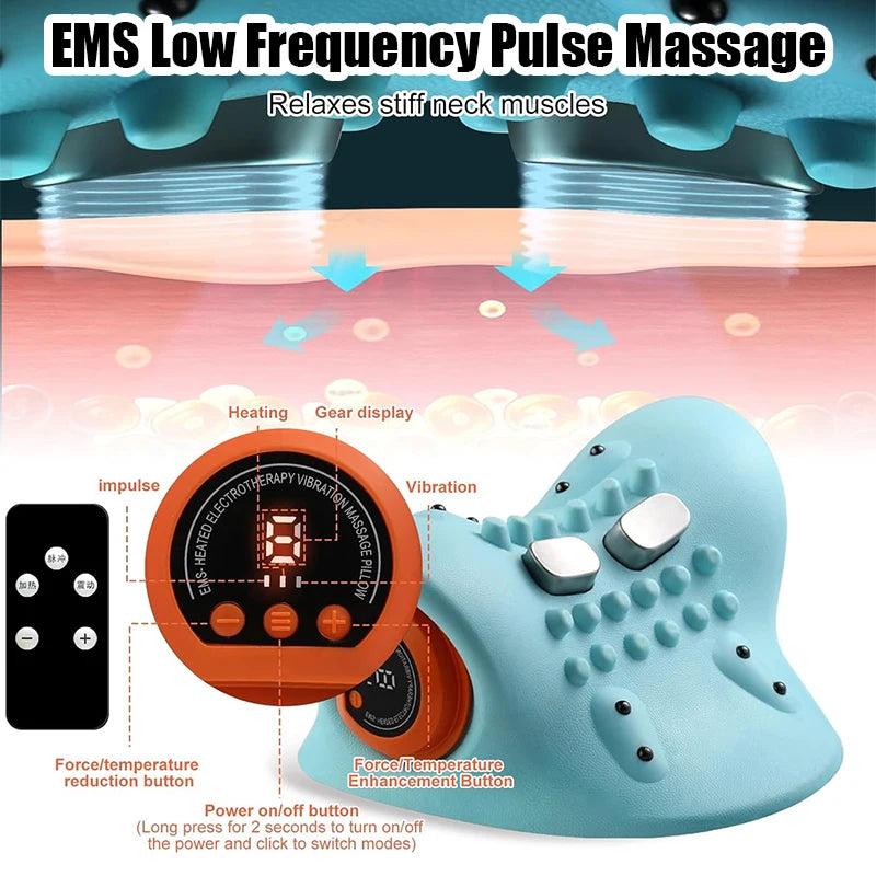 Electric Cervical Neck Massager for Pain Relief and Traction - 4