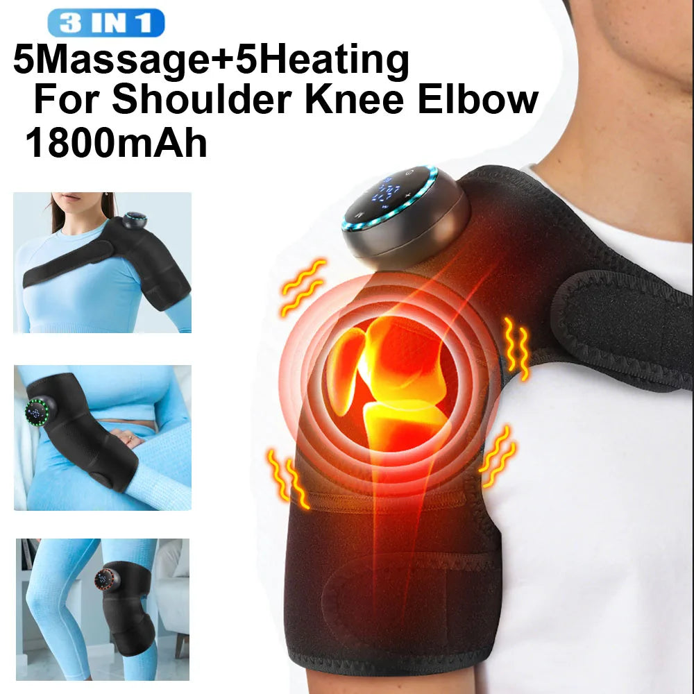Heated Vibration Massage Shoulder and Joint Wrap - 55