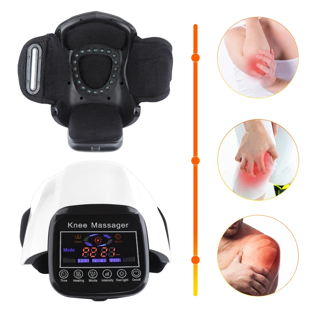Wireless Heated Knee Massager with Vibration Therapy - 16