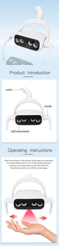 Shadowless LED Dental Operation Light for Chair Units