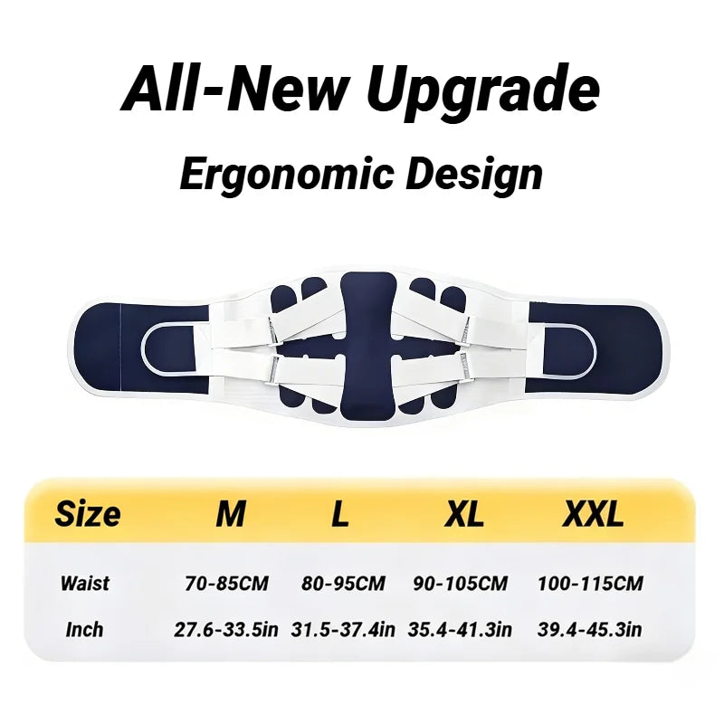 Adjustable Lumbar Support Belt for Lower Back Pain Relief - 22