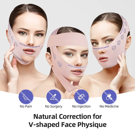 Reusable V-Line Face Slimming and Chin Lifting Strap