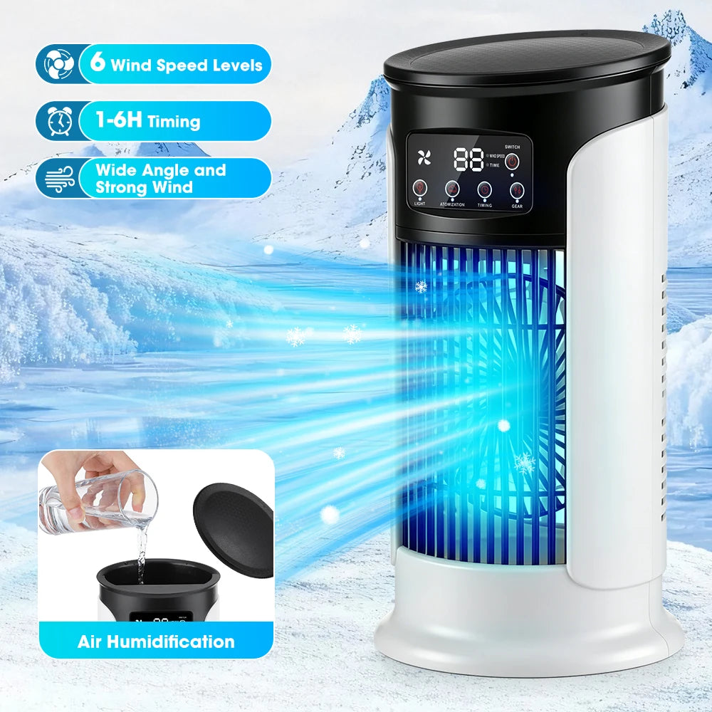 Portable USB Desktop Air Cooler and Humidifier - 1