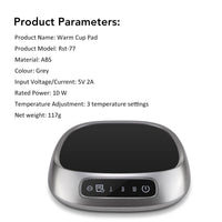 3-Setting Electric Mug Warmer for Desk