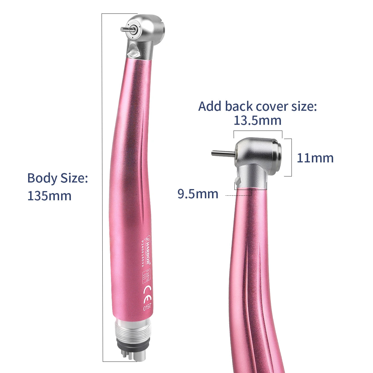 High-Speed LED Dental Handpiece with Push Button - 8