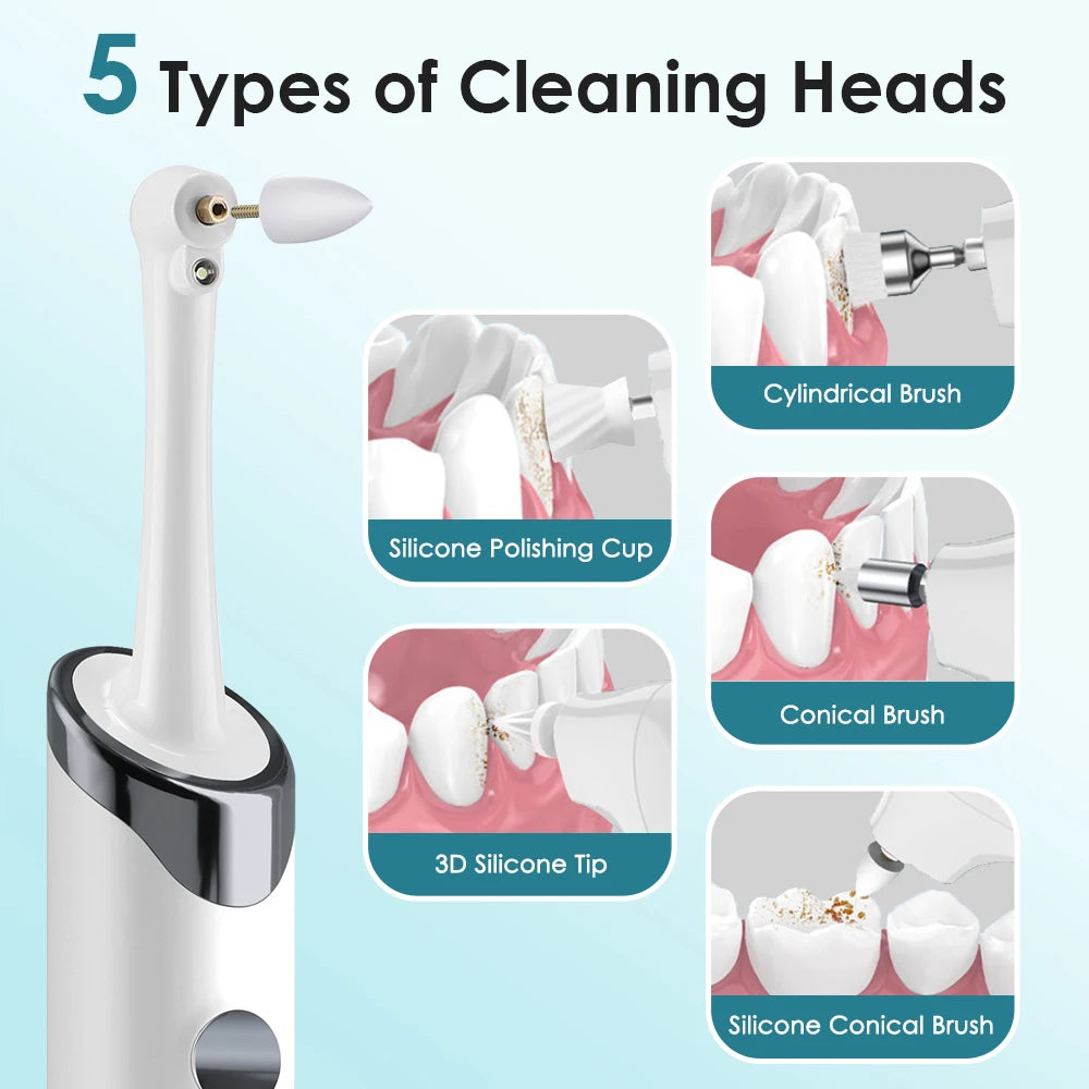 Rechargeable Electric Teeth Polisher and Whitening Kit - 2