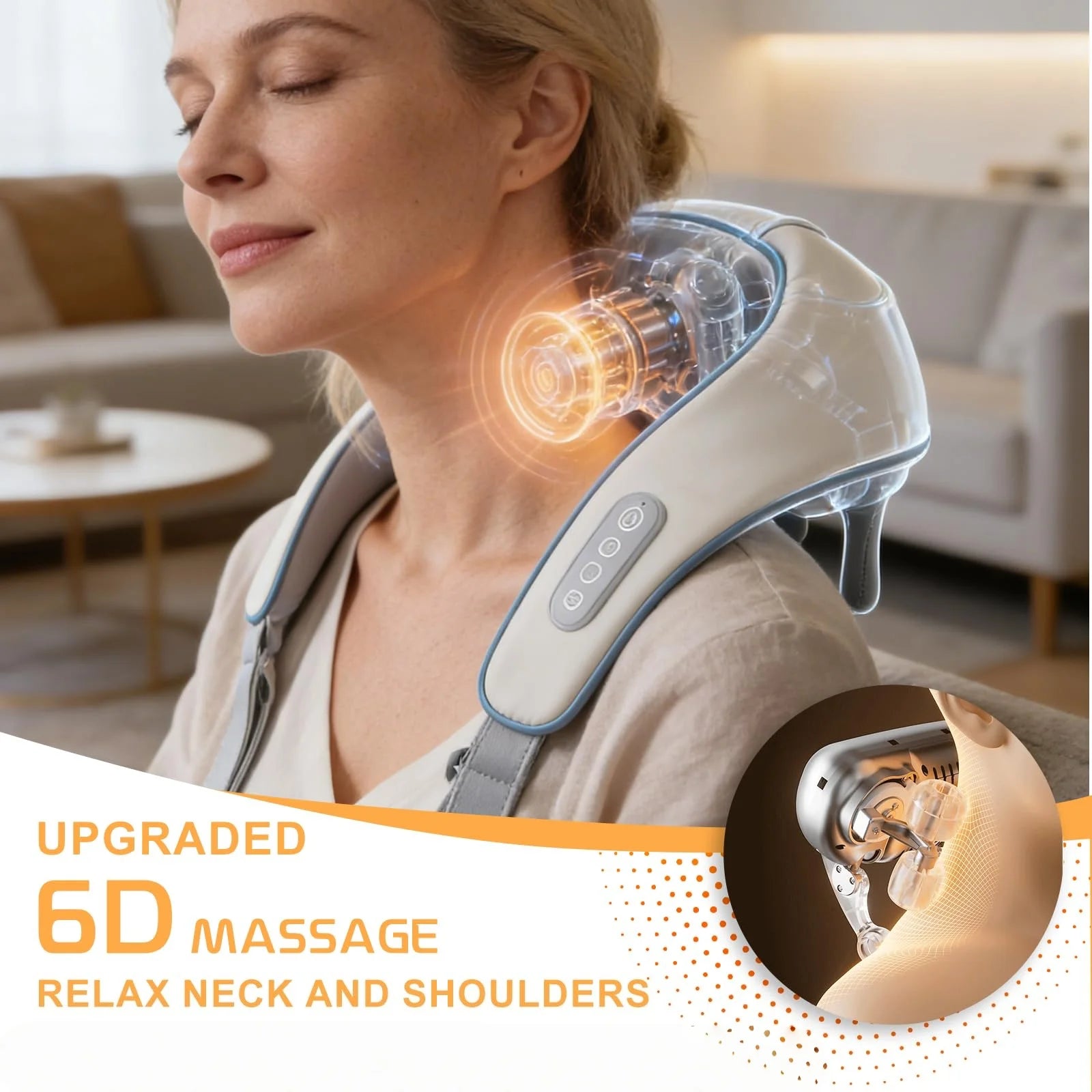 Shiatsu Deep Tissue Neck and Shoulder Massager - 4