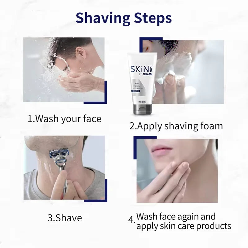 Anti-Irritation Sensitive Skin Shaving Razor Set - 7