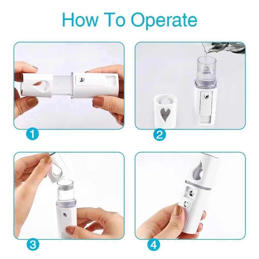 Portable Nano Facial Mist Sprayer for Instant Hydration - 4