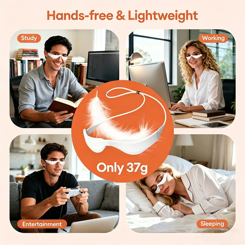 3D Red Light Eye Massager for Eye Strain and Fatigue - 24
