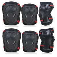 6-Piece Protective Knee, Elbow, and Wrist Pad Set for Kids